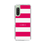 スリムプロテクションケース［ Big Border - Pink ］