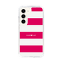 スリムプロテクションケース［ Big Border - Pink ］