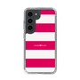 スリムプロテクションケース［ Big Border - Pink ］
