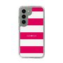 スリムプロテクションケース［ Big Border - Pink ］
