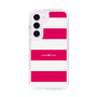 スリムプロテクションケース［ Big Border - Pink ］