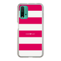 スリムプロテクションケース［ Big Border - Pink ］