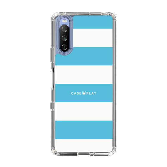 スリムプロテクションケース［ Big Border - Blue ］