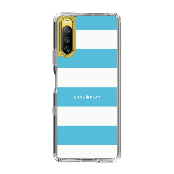 スリムプロテクションケース［ Big Border - Blue ］