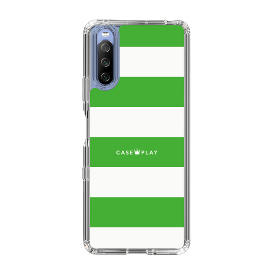 スリムプロテクションケース［ Big Border - Green ］