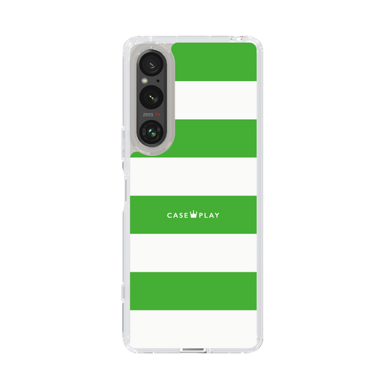 スリムプロテクションケース［ Big Border - Green ］