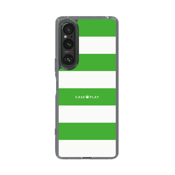 スリムプロテクションケース［ Big Border - Green ］