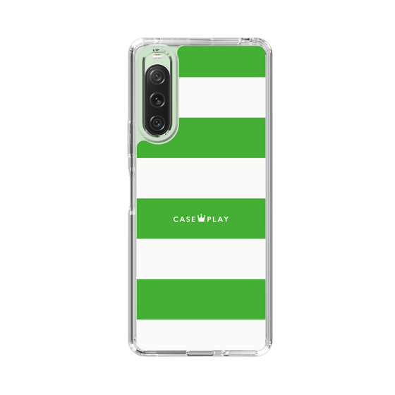 スリムプロテクションケース［ Big Border - Green ］