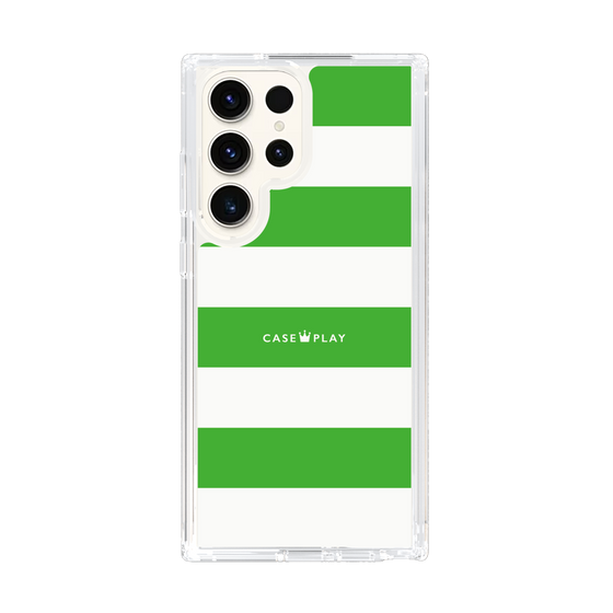スリムプロテクションケース［ Big Border - Green ］