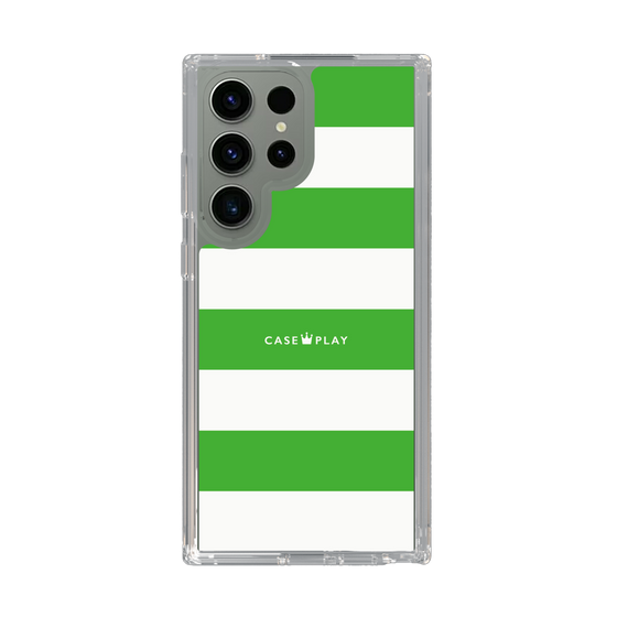 スリムプロテクションケース［ Big Border - Green ］