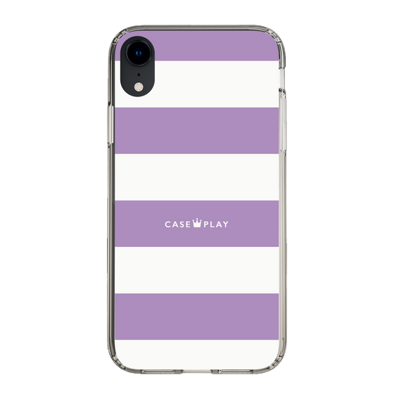 スリムプロテクションケース［ Big Border - Purple ］