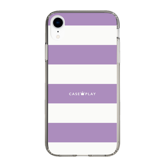 スリムプロテクションケース［ Big Border - Purple ］