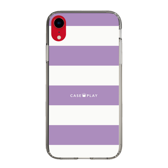 スリムプロテクションケース［ Big Border - Purple ］
