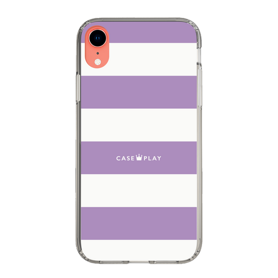 スリムプロテクションケース［ Big Border - Purple ］