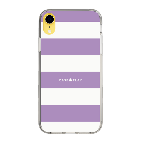 スリムプロテクションケース［ Big Border - Purple ］