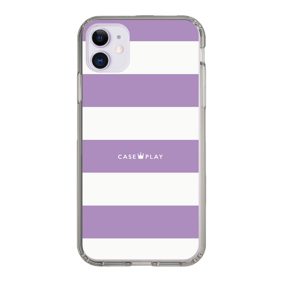 スリムプロテクションケース［ Big Border - Purple ］