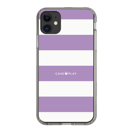 スリムプロテクションケース［ Big Border - Purple ］