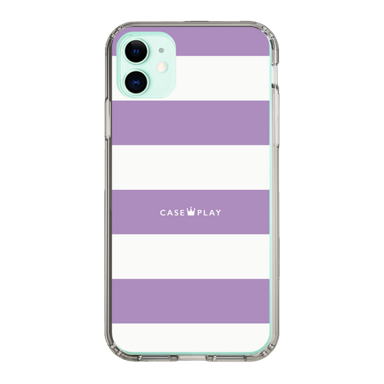 スリムプロテクションケース［ Big Border - Purple ］