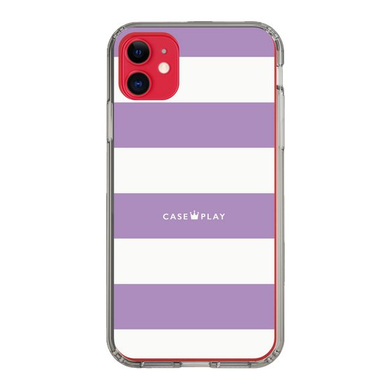 スリムプロテクションケース［ Big Border - Purple ］