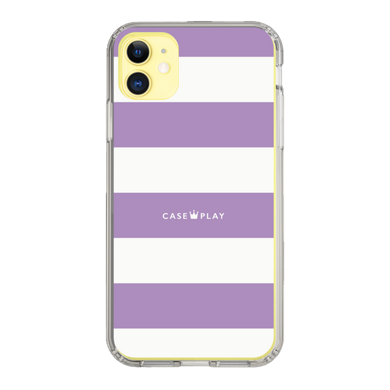 スリムプロテクションケース［ Big Border - Purple ］