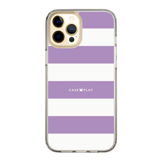 スリムプロテクションケース［ Big Border - Purple ］