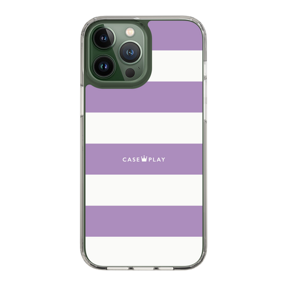 スリムプロテクションケース［ Big Border - Purple ］