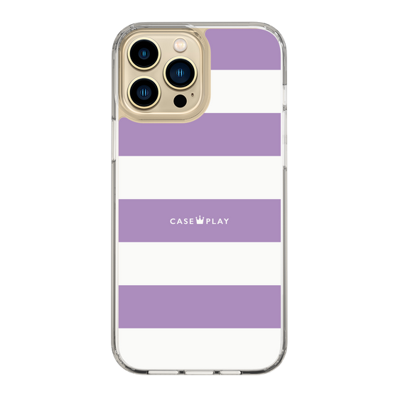 スリムプロテクションケース［ Big Border - Purple ］