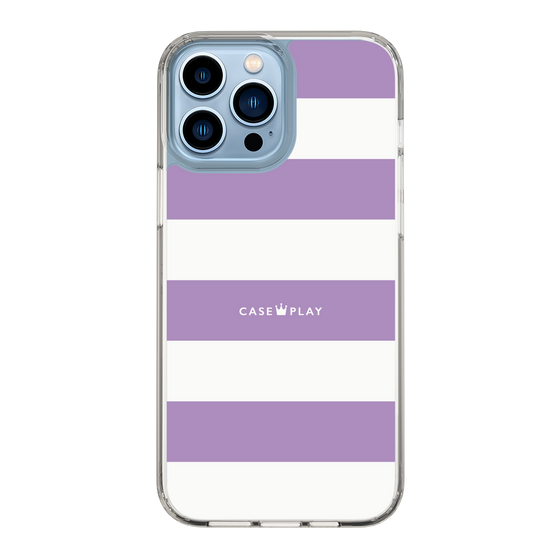 スリムプロテクションケース［ Big Border - Purple ］