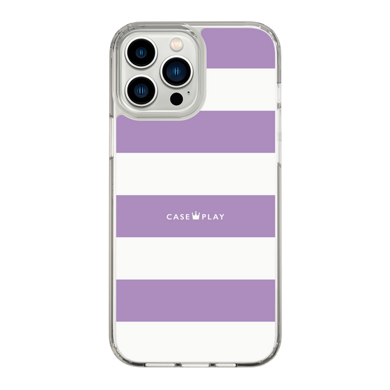 スリムプロテクションケース［ Big Border - Purple ］