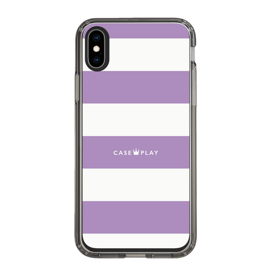 スリムプロテクションケース［ Big Border - Purple ］