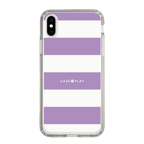 スリムプロテクションケース［ Big Border - Purple ］