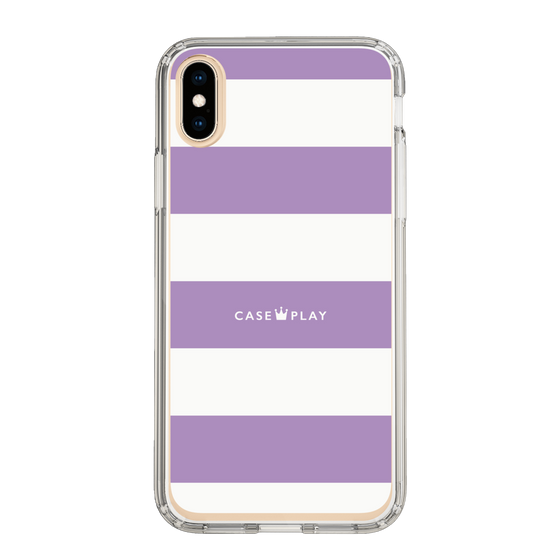 スリムプロテクションケース［ Big Border - Purple ］