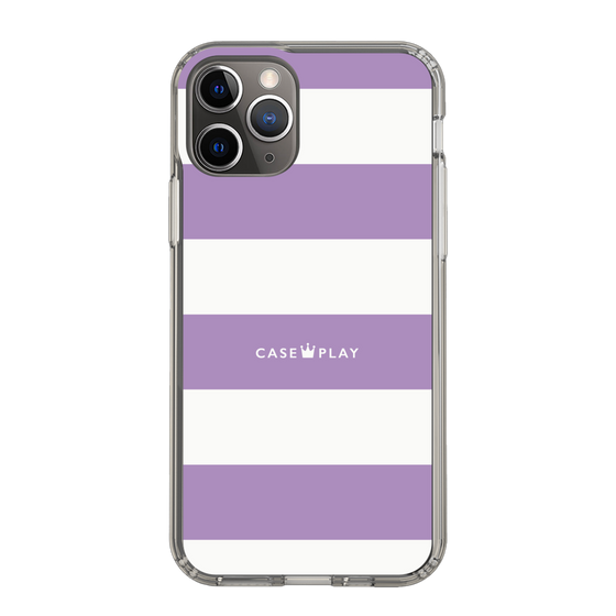 スリムプロテクションケース［ Big Border - Purple ］