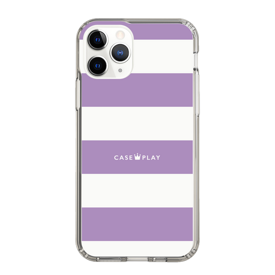 スリムプロテクションケース［ Big Border - Purple ］