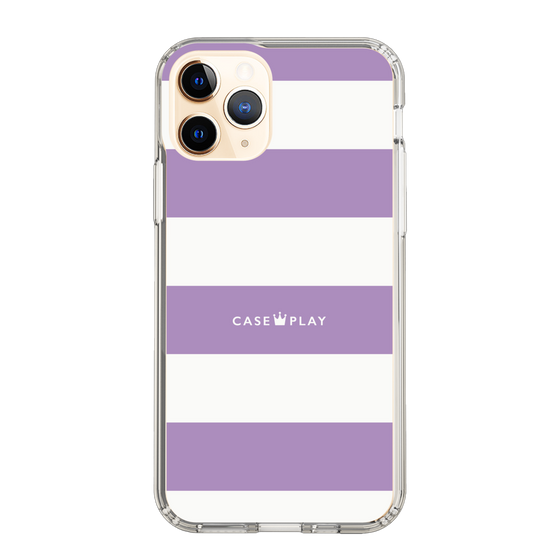 スリムプロテクションケース［ Big Border - Purple ］