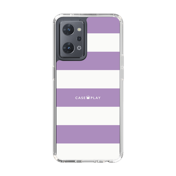 スリムプロテクションケース［ Big Border - Purple ］