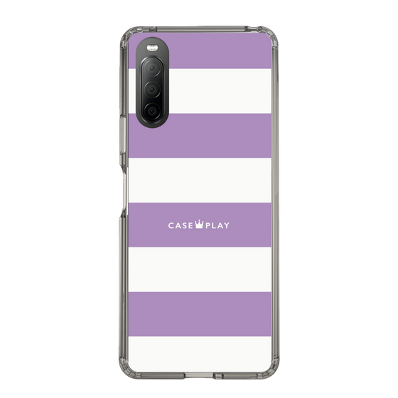 スリムプロテクションケース［ Big Border - Purple ］