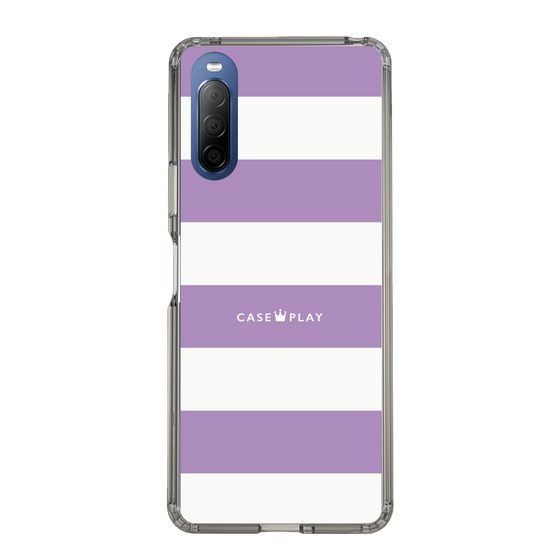 スリムプロテクションケース［ Big Border - Purple ］