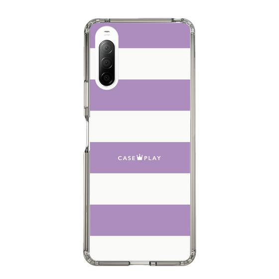 スリムプロテクションケース［ Big Border - Purple ］