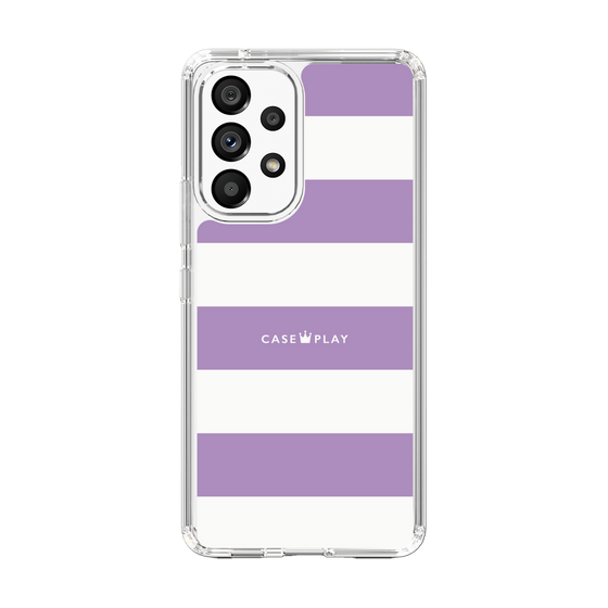 スリムプロテクションケース［ Big Border - Purple ］