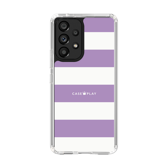 スリムプロテクションケース［ Big Border - Purple ］