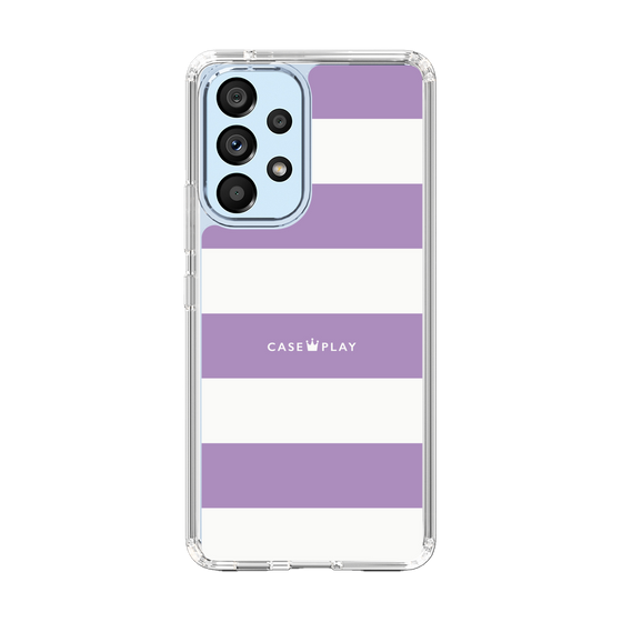 スリムプロテクションケース［ Big Border - Purple ］
