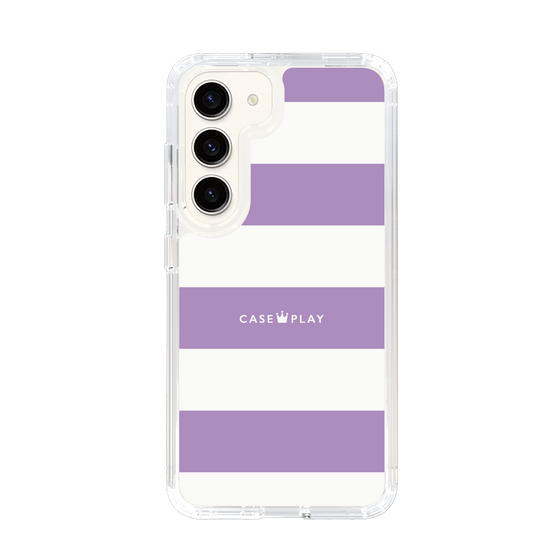 スリムプロテクションケース［ Big Border - Purple ］