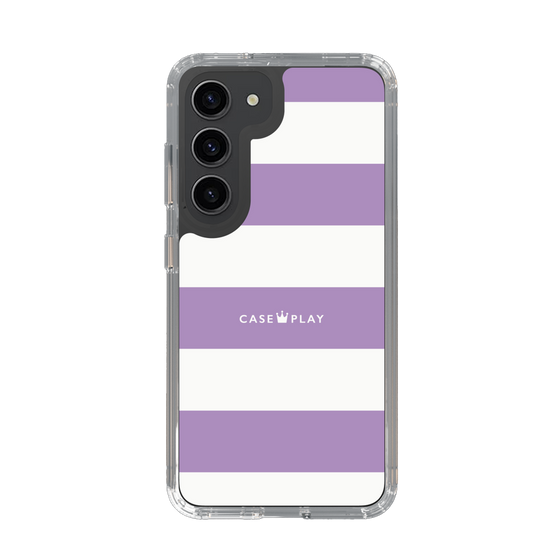 スリムプロテクションケース［ Big Border - Purple ］