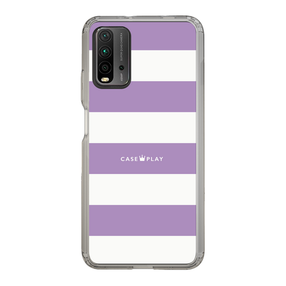 スリムプロテクションケース［ Big Border - Purple ］