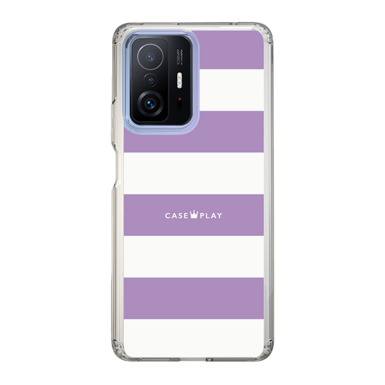 スリムプロテクションケース［ Big Border - Purple ］