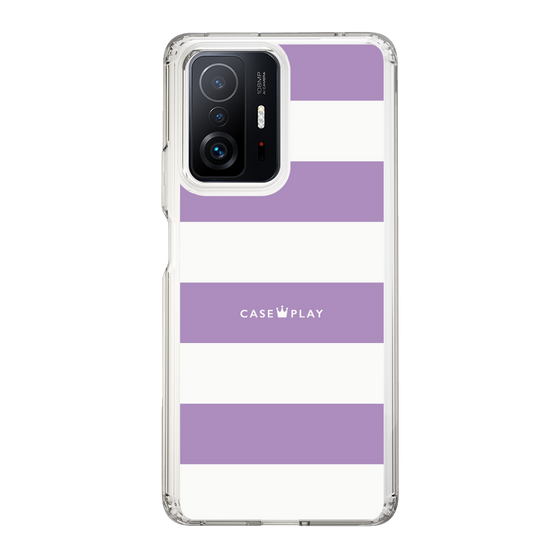 スリムプロテクションケース［ Big Border - Purple ］