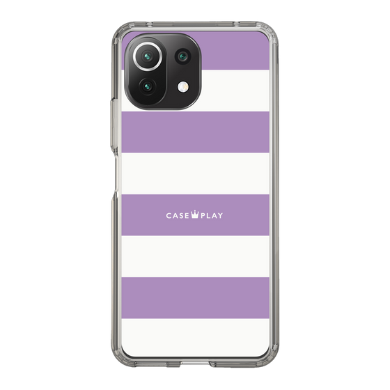 スリムプロテクションケース［ Big Border - Purple ］