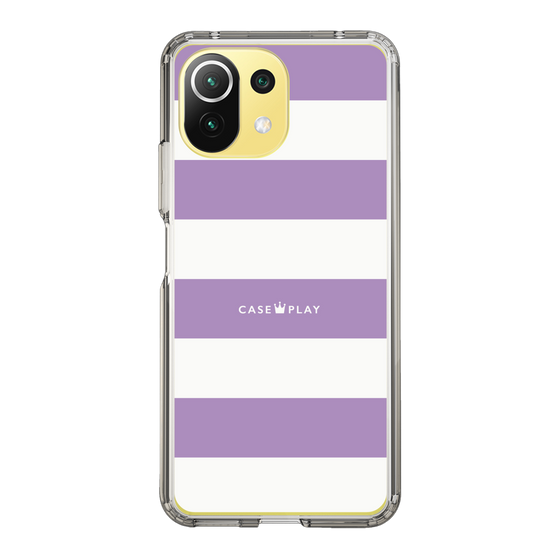 スリムプロテクションケース［ Big Border - Purple ］