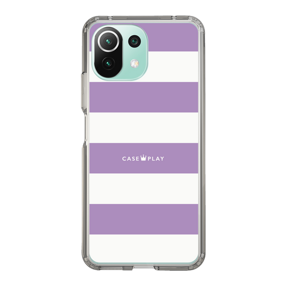 スリムプロテクションケース［ Big Border - Purple ］